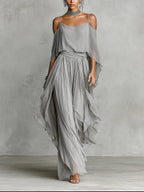 Katarzyna – Flowy Off-Shoulder Set