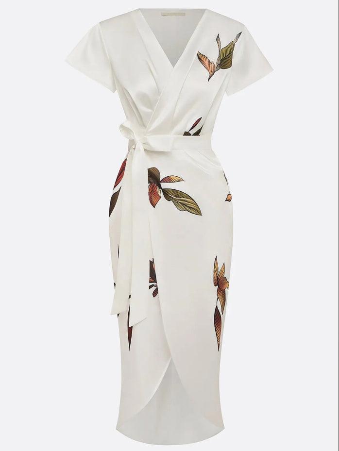 Seraphina | Robe Portefeuille Élégante Fluide
