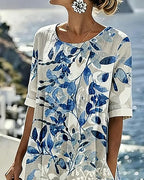 Alba | Loose & Light Floral Midi Dress