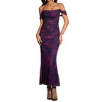 PRIMROSE™ – Stylish One-Shoulder Corset Mesh Dress