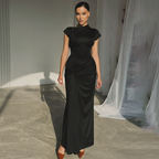 MIRIAM™ – Elegant Wrap Ruched Bodycon Formal Dress