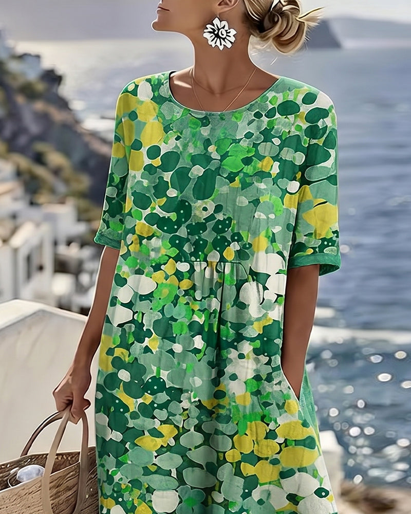 Romilly | Vestido Midi Floral Suelto Y Ligero