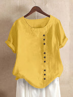 Claire | Relaxed Button Detail Blouse