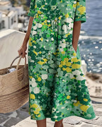 Romilly | Vestido Midi Floral Suelto Y Ligero