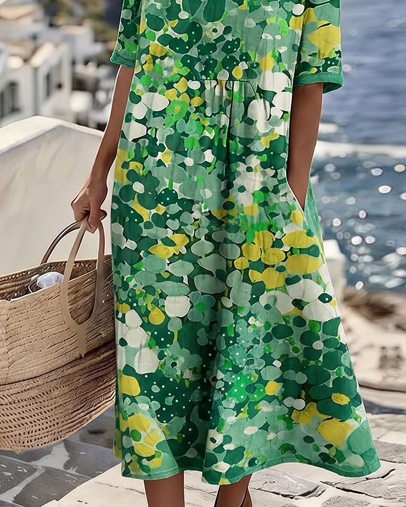 Romilly | Vestido Midi Floral Suelto Y Ligero