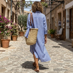 Vivienne | Elegant Striped Summer Dress