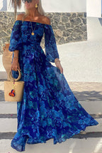 Luna | Long Dress with Floral Print