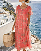María | Loose & Light Floral Midi Dress