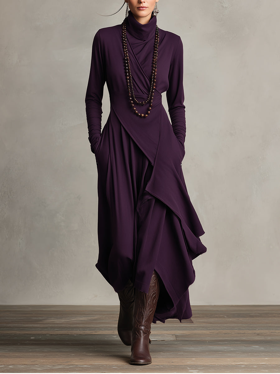Natalie | Elegant Draped Dress