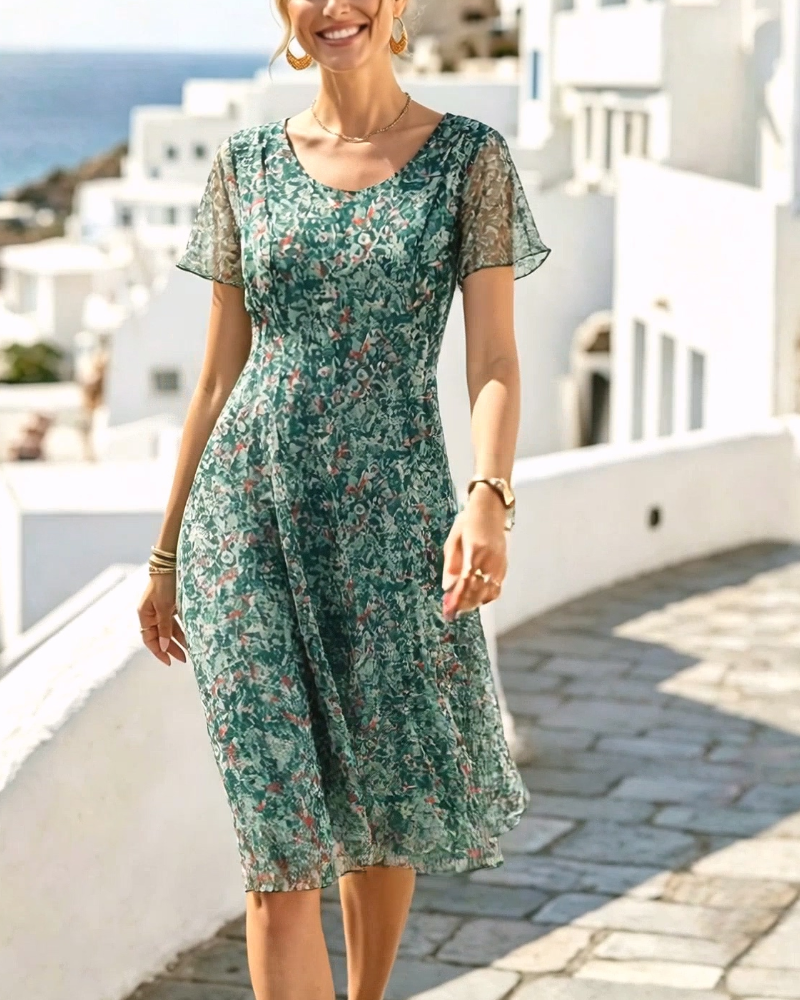 Ana | Loose & Light Floral Midi Dress