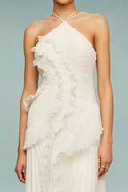 LIYANA | Spiral Ruffle Dress