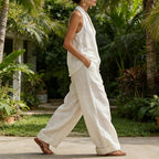 Ainhoa | Linen-Texture Two-Piece Set