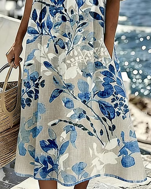 Alba | Loose & Light Floral Midi Dress