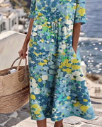 Romilly | Vestido Midi Floral Suelto Y Ligero