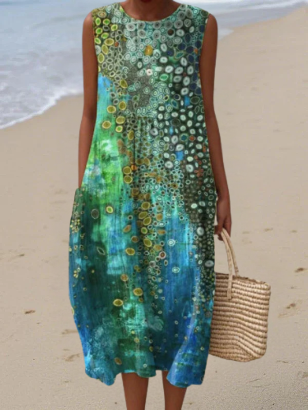 Zara Reef Midi Dress