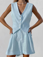 Sophia Cover Up Two Piece Shorts Set