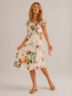 Dorothea | Vestido Elegante Y Vaporoso CON Volantes