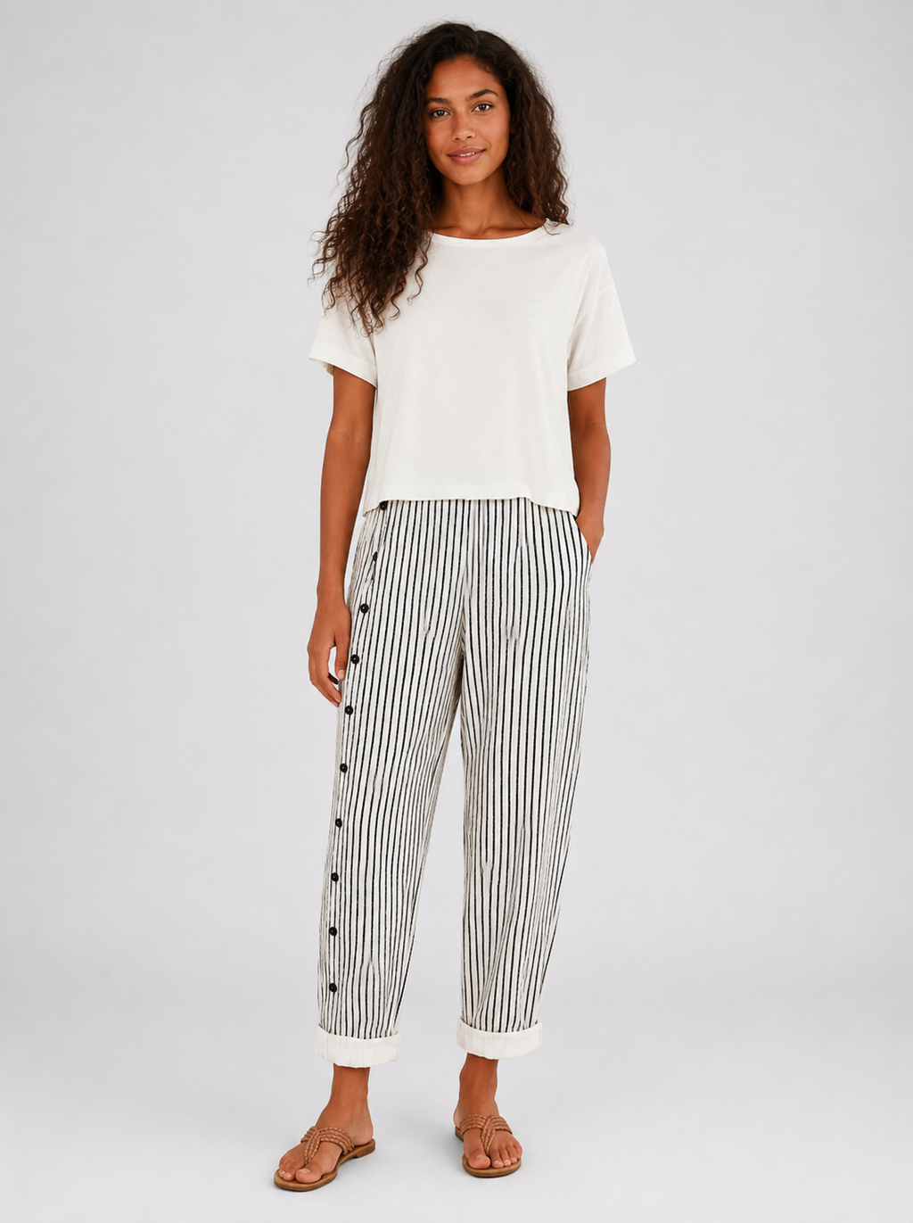 Dagny | Stylish Summer Striped Pants