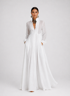 Serena | Flowing Button-Front Maxi Dress