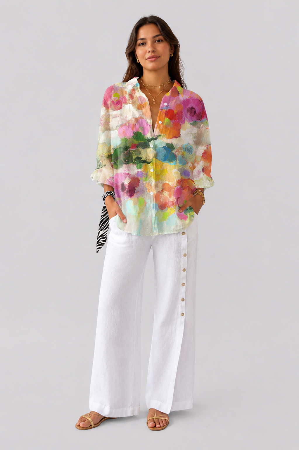 Elara | Watercolor Dreams Blouse