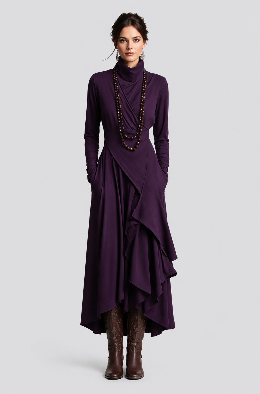 Natalie | Elegant Draped Dress