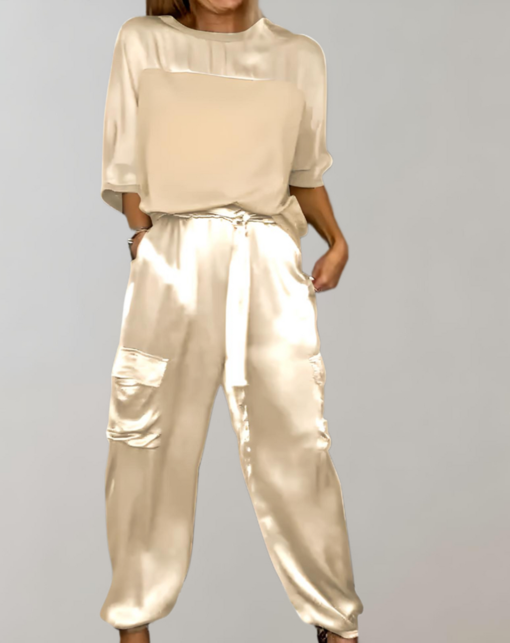 Finley - Silky Soft Cargo Lounge Set