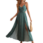 ZARA™ – Boho Print Backless Slit Dress