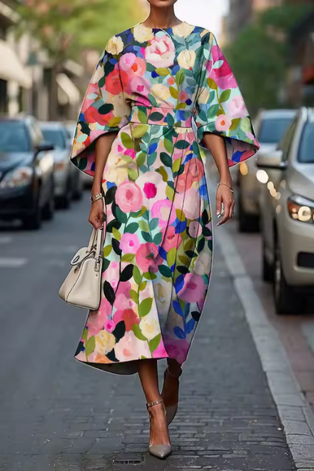 Cordelia | Elegant Floral Dress