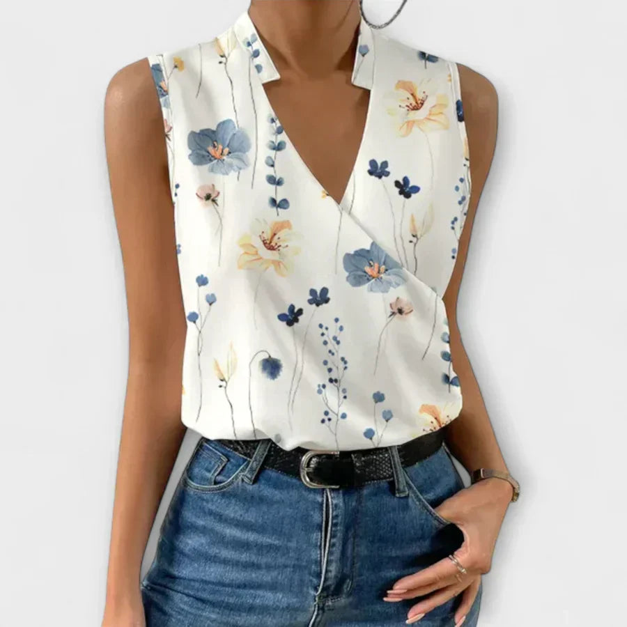 Loretta | Sophisticated V-neck Top