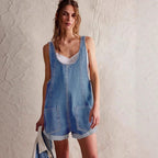 PETRA™ - Casual Overall Sleeveless Romper