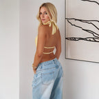 HENYA™ – Casual Sleeveless Summer Backless Top