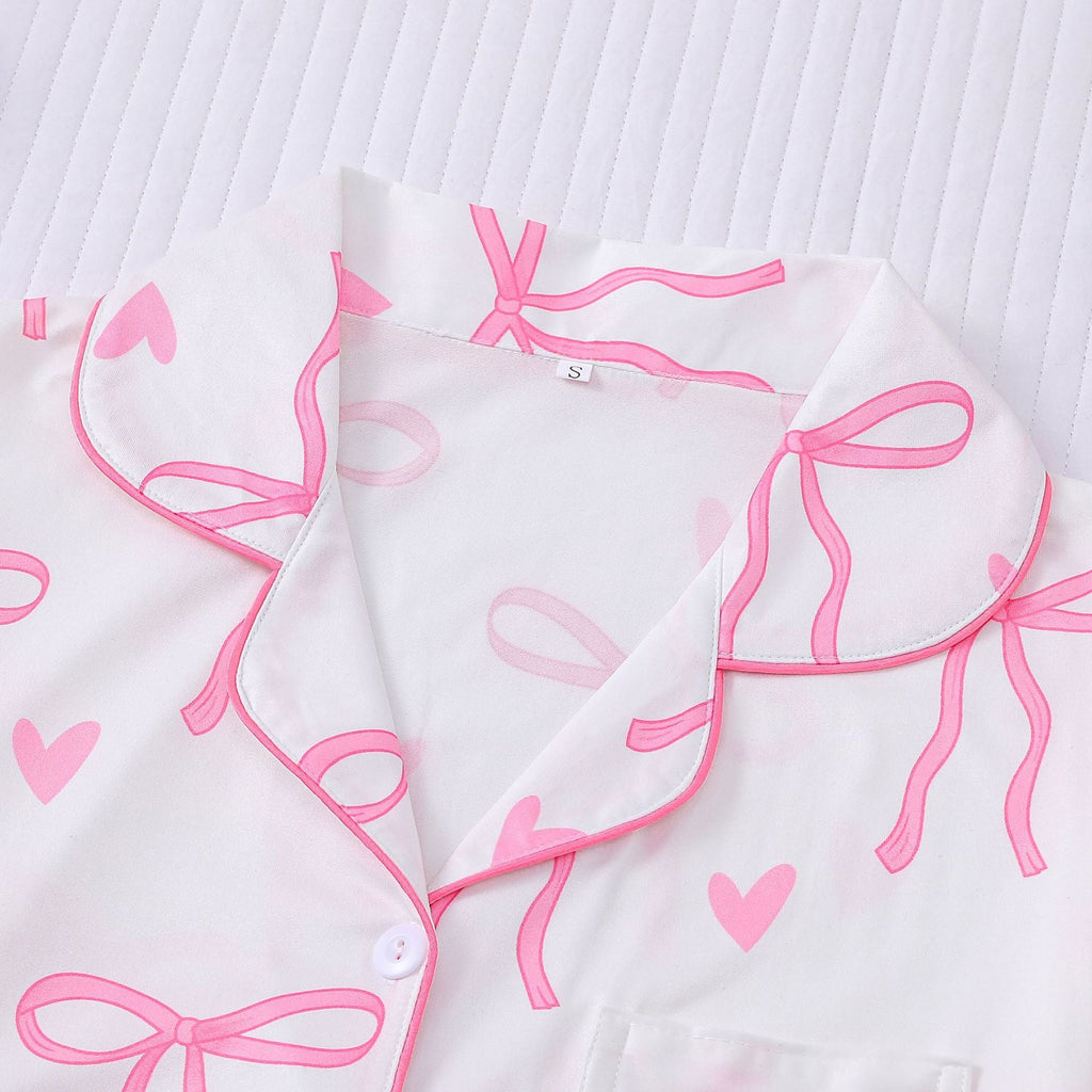 SHAKILA™ - Casual Crop Shirt and Short Pajama Set
