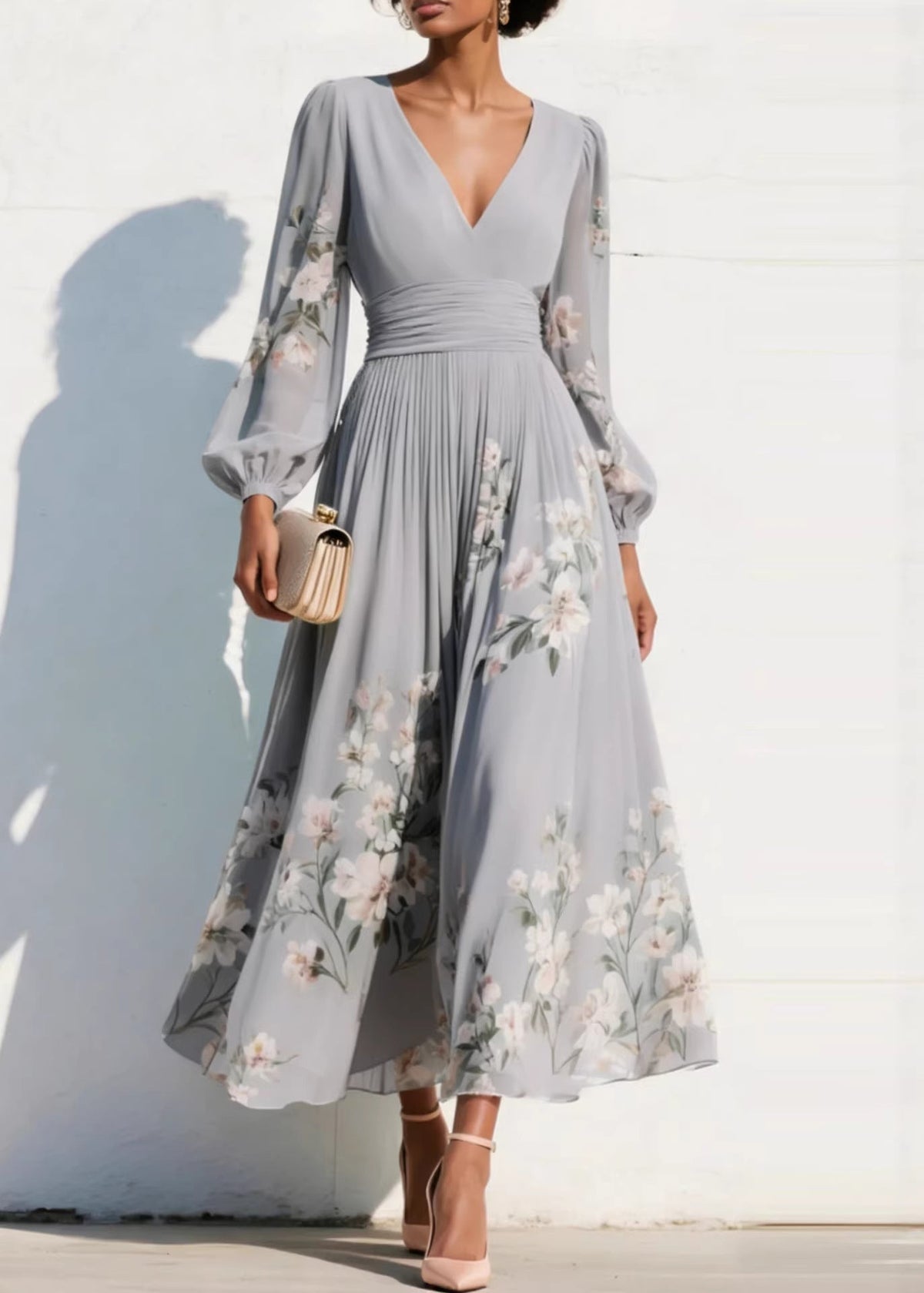 Tamsin | Feminine Flowing Maxi Dress
