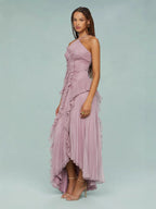 LIYANA | Spiral Ruffle Dress