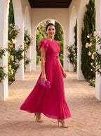 EMILY™ – Classic Pleated Maxi Dress