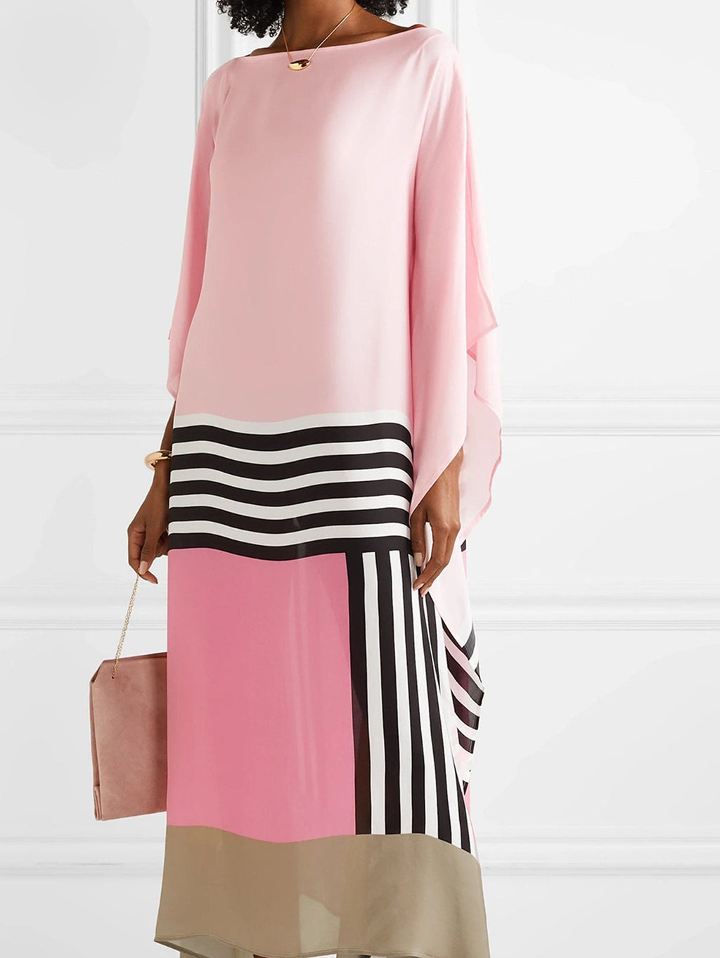 Xyrelvyn – Elegant Colorblock Maxi Dress