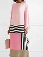 Xyrelvyn – Elegant Colorblock Maxi Dress