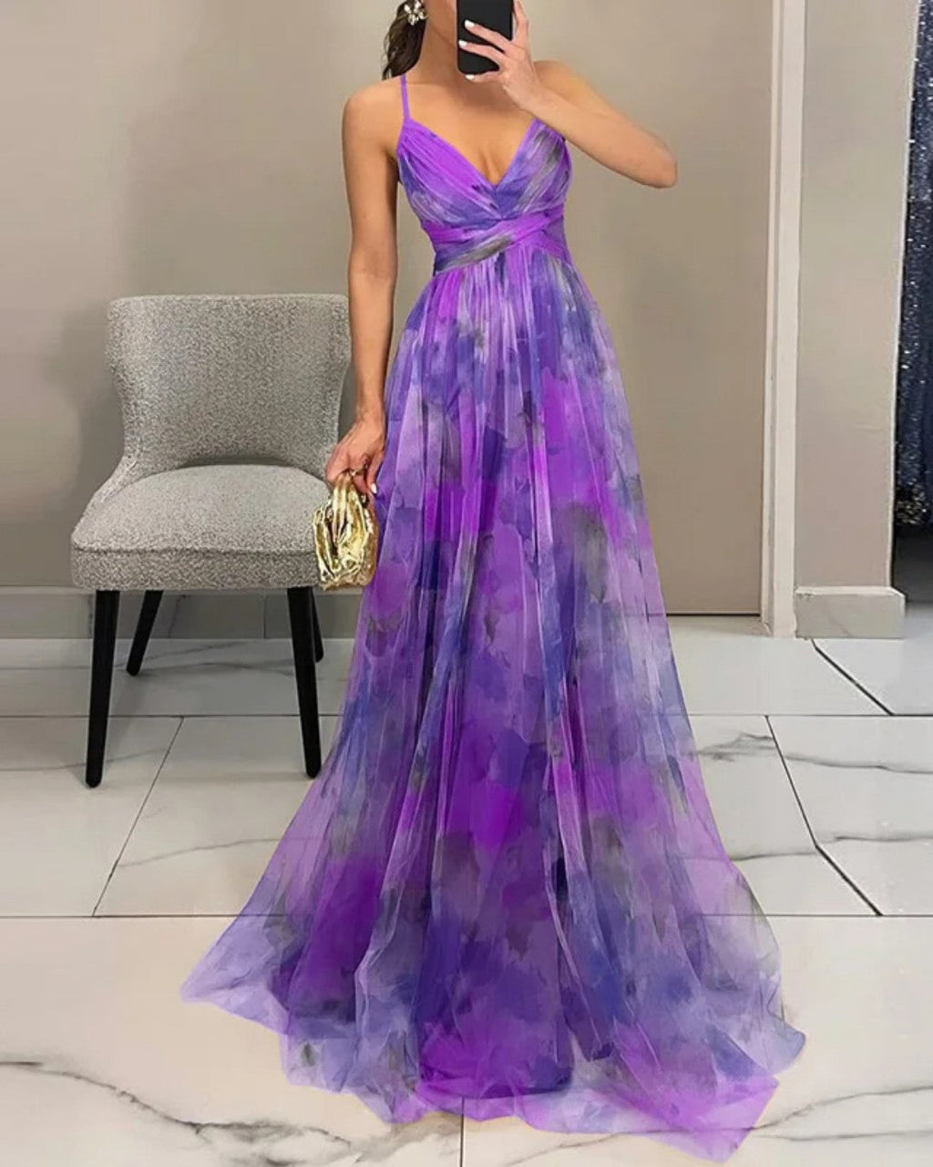Marbella | Spaghetti Strap Maxi Dress