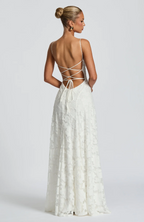 Delphine | Elegantes Spitzen Maxi Kleid