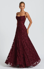 Delphine | Elegantes Spitzen Maxi Kleid