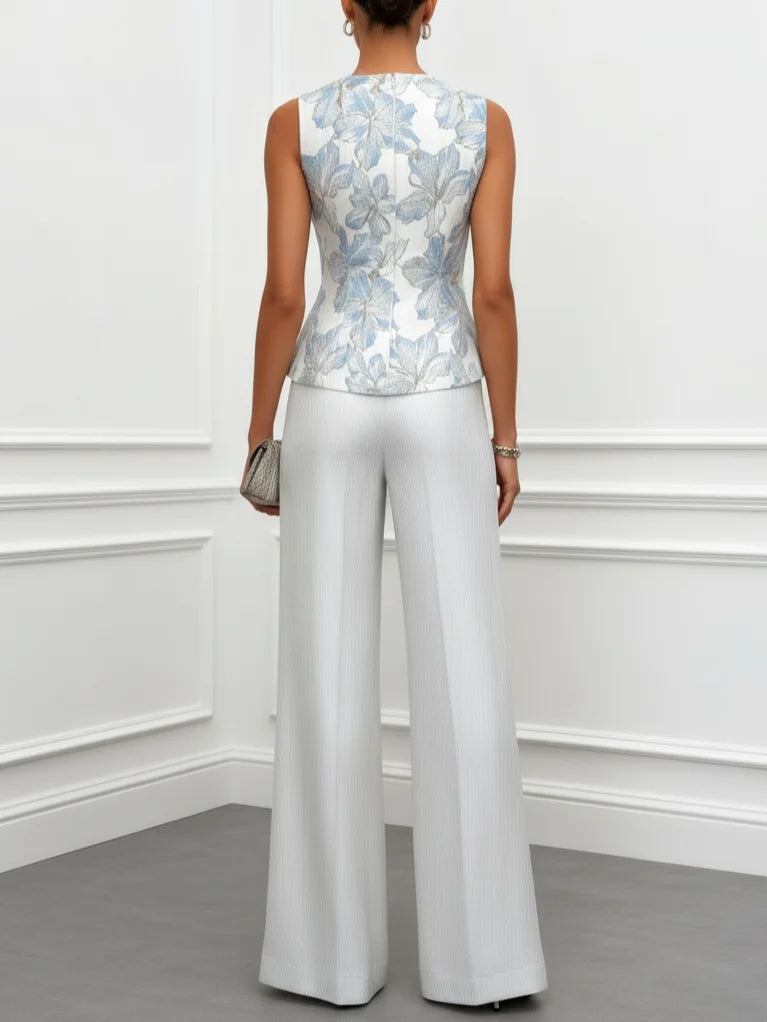 Sophia Satin Camisole and Trousers Set