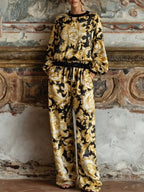 Isabella Baroque Floral Loungewear Set