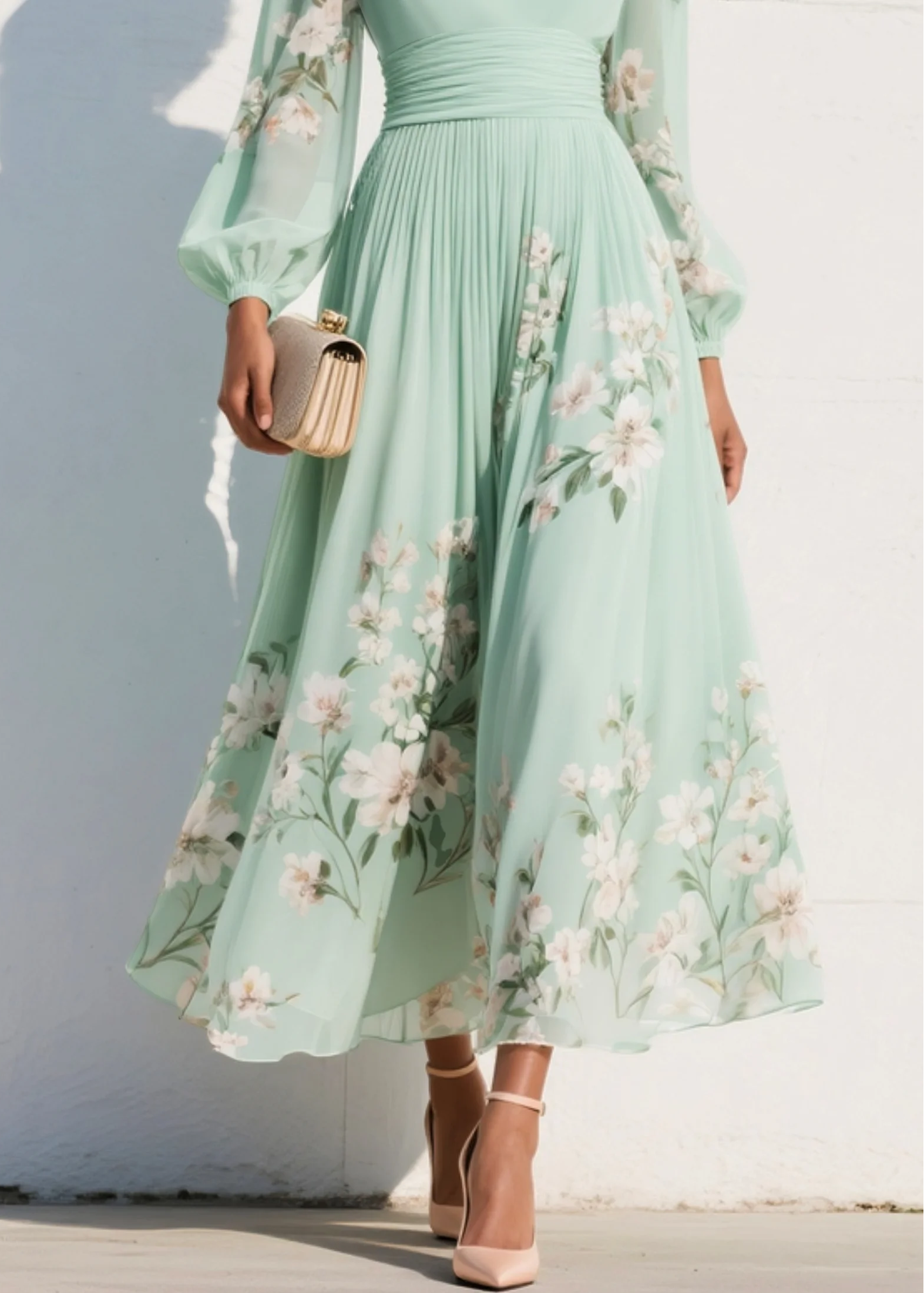 Tamsin | Feminine Flowing Maxi Dress