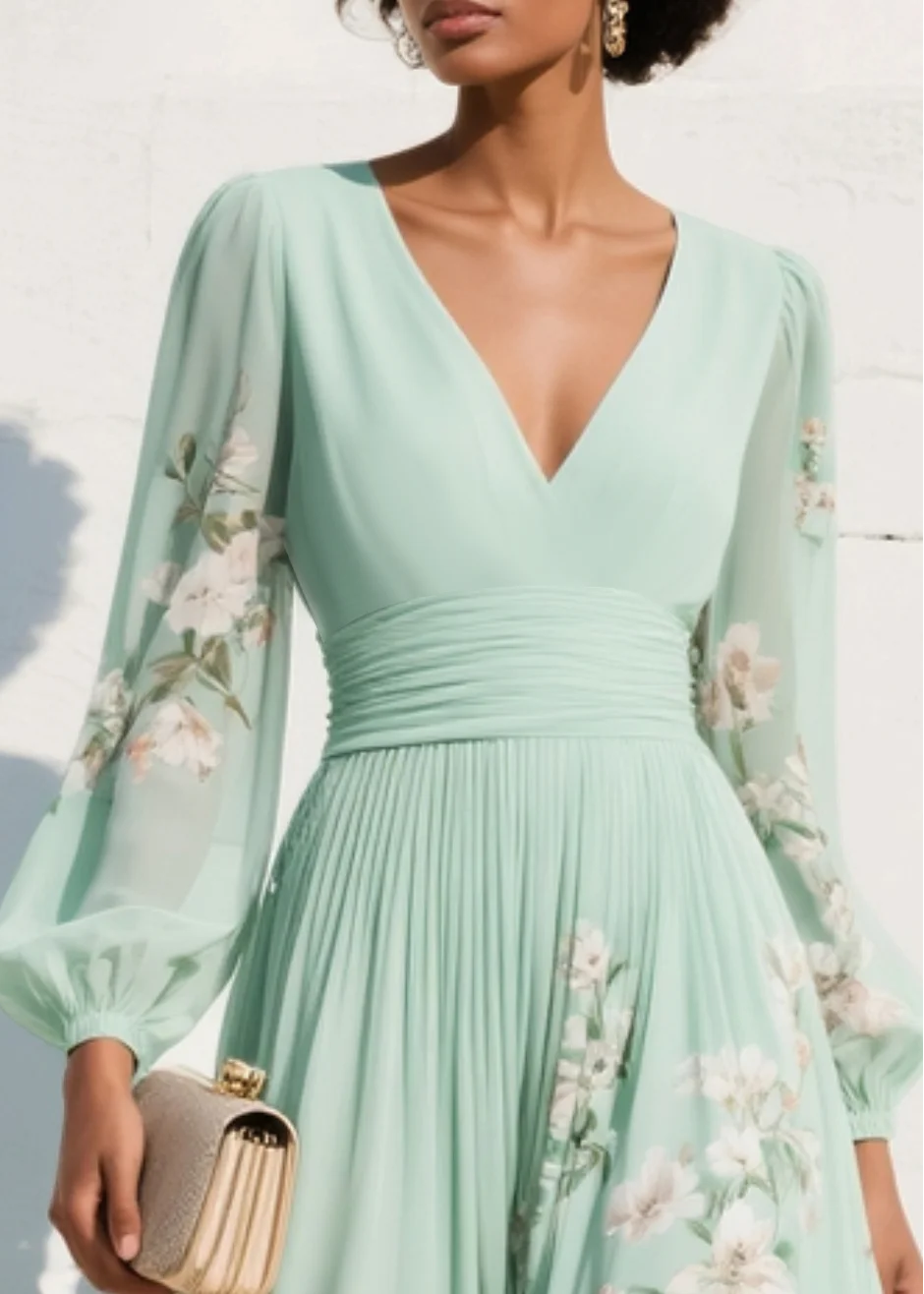 Tamsin | Feminine Flowing Maxi Dress