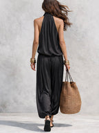 Serena Halter Neck Top and Pleated Trousers Set