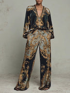 Isabella Baroque Floral Print Suit
