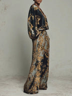 Isabella Baroque Floral Print Suit