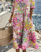 Romilly | Vestido Midi Floral Suelto Y Ligero