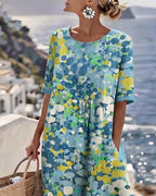 Romilly | Vestido Midi Floral Suelto Y Ligero