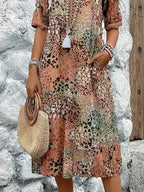 Maya Vibrant Midi Dress